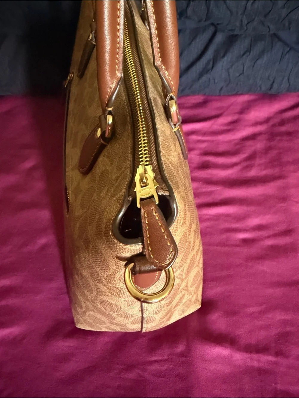 Coach signature coated